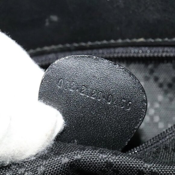 GUCCI Tote Bag Canvas Black Silver 002 2123 0456 Auth - Picture 14 of 16